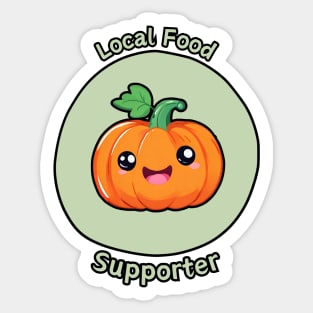 Local Food Supporter - Pumpkin Sticker